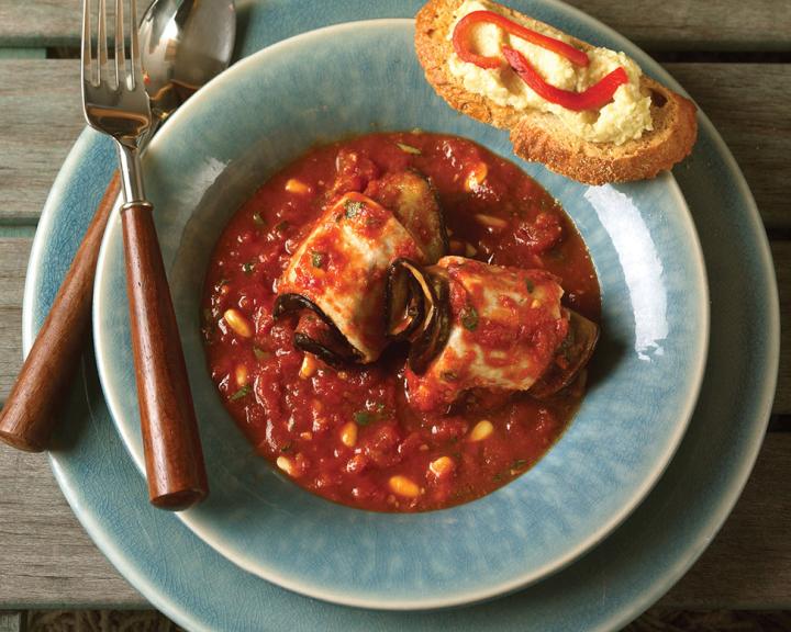 Sicilian Swordfish And Eggplant Bundles