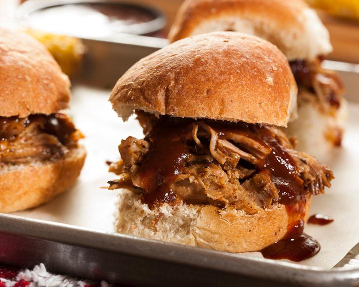 Slow Cooker BBQ Chicken Sliders