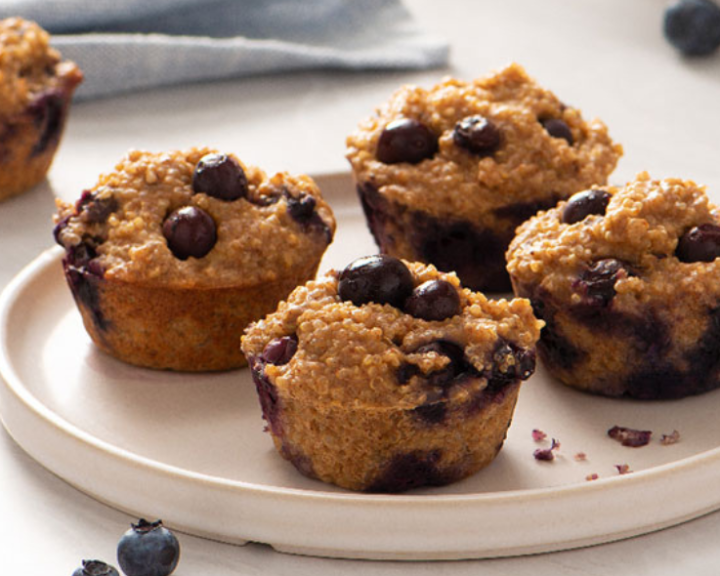 5 Ingredient Blueberry Protein Muffins