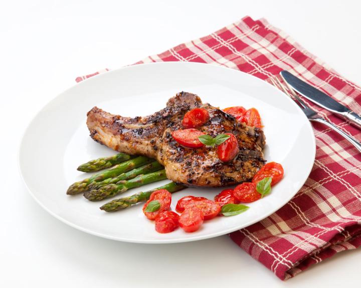 Smoky Pork Chops with Tomatoes