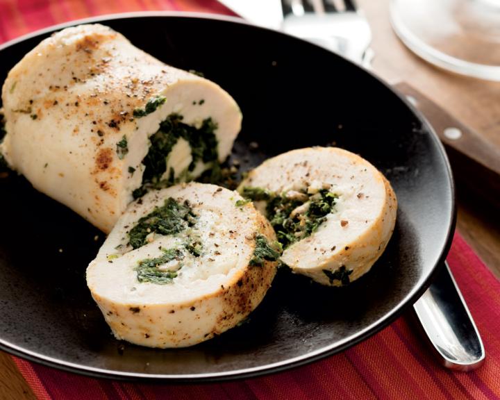 Spinach and Mushroom Stuffed Chicken