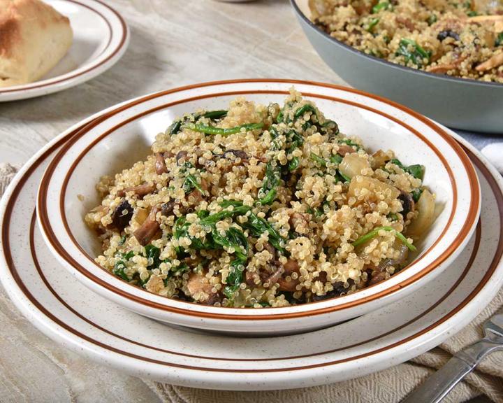 Spinach and Pine Nut Quinoa