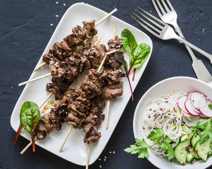 Thai Lemongrass Beef Skewers