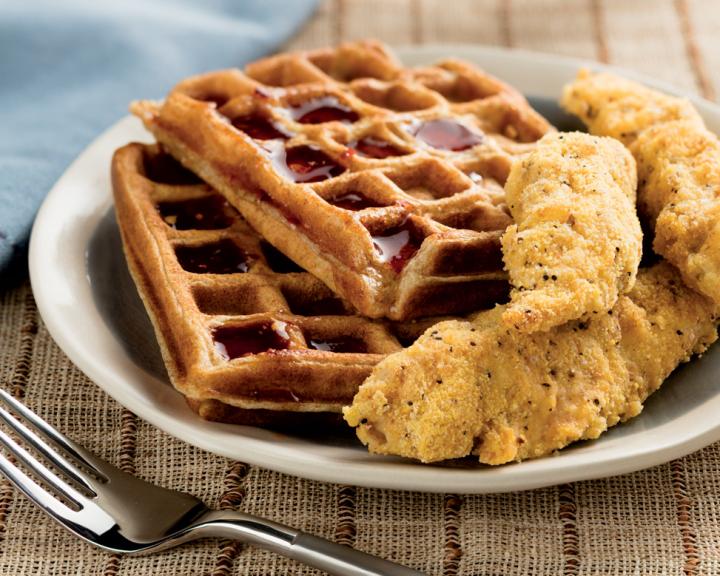 Whole Grain Chicken and Waffles