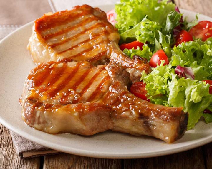 Apple Mustard Pork Chops