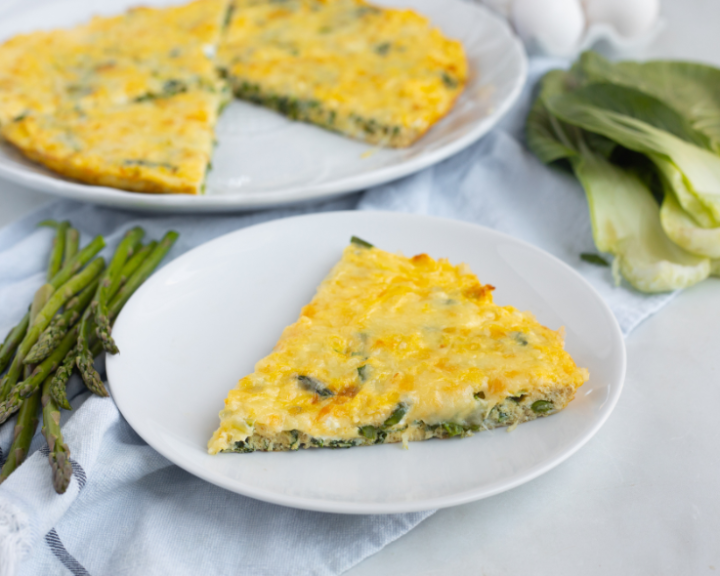 Asparagus and Bok Choy Frittata 