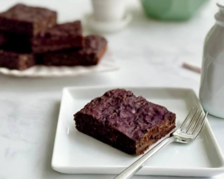 Dark Chocolate Zucchini Bread Snack Squares 