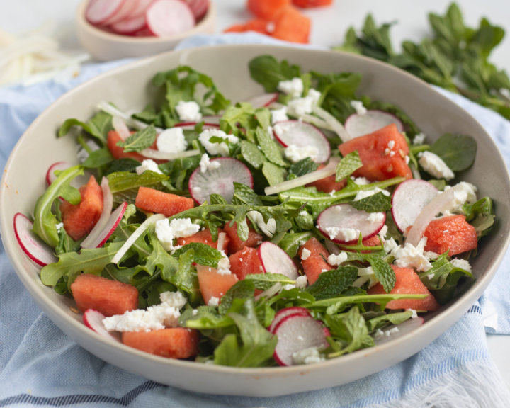 Radish & Watermelon Arugula Salad