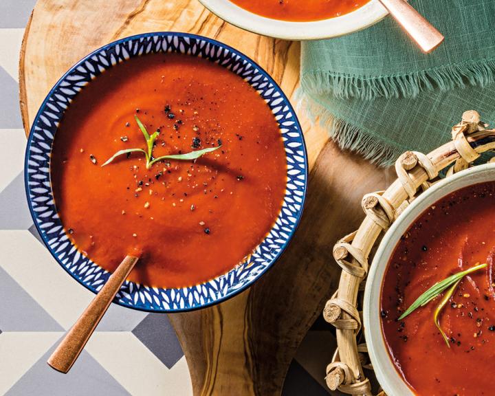 Chilled Tarragon and Tomato Soup