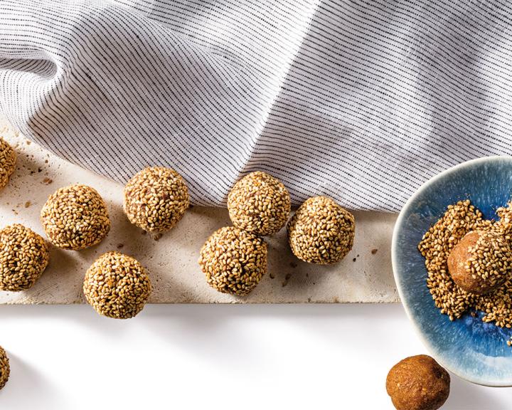 Date, Almond, and Sesame Balls