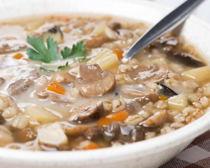 Chicken, Mushroom and Barley Soup