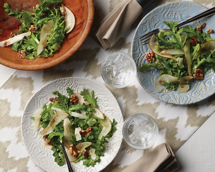 Arugula, Pear, Walnut & Pecorino Salad