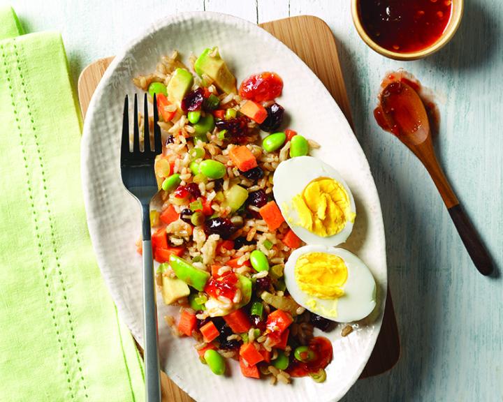 Asian Edamame And Brown Rice Salad
