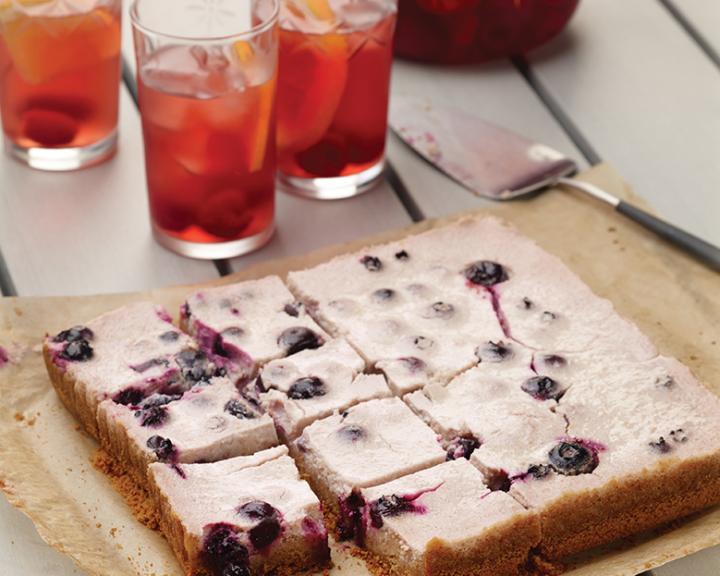 Blueberry Yogurt Lemon Bars