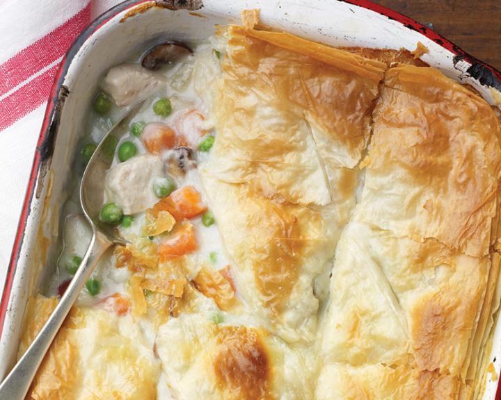 Chicken Pot Pie with Phyllo