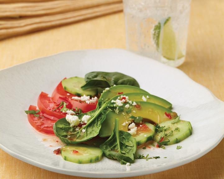 Fanned Avocado Salad