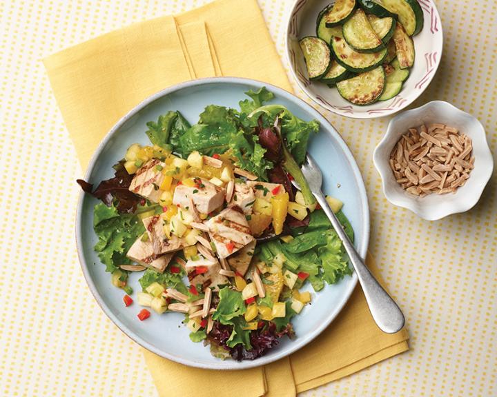 Swordfish Salad With Salsa Dressing
