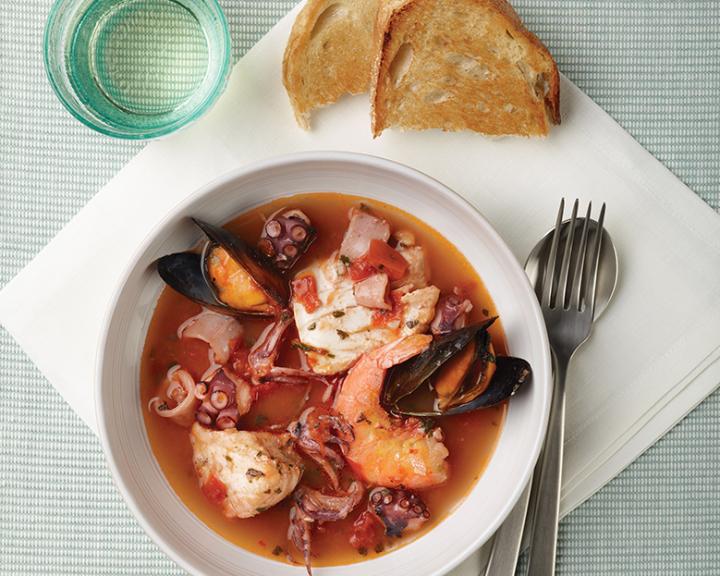 Tuscan Seafood Stew (Cacciucco Livornese)