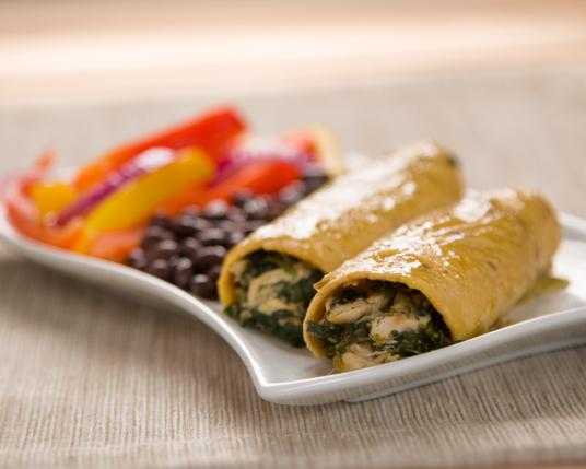 Chicken and Spinach Enchiladas