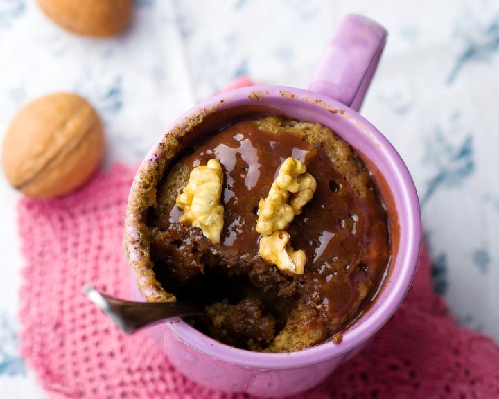 Chocolate Walnut Mug Cake