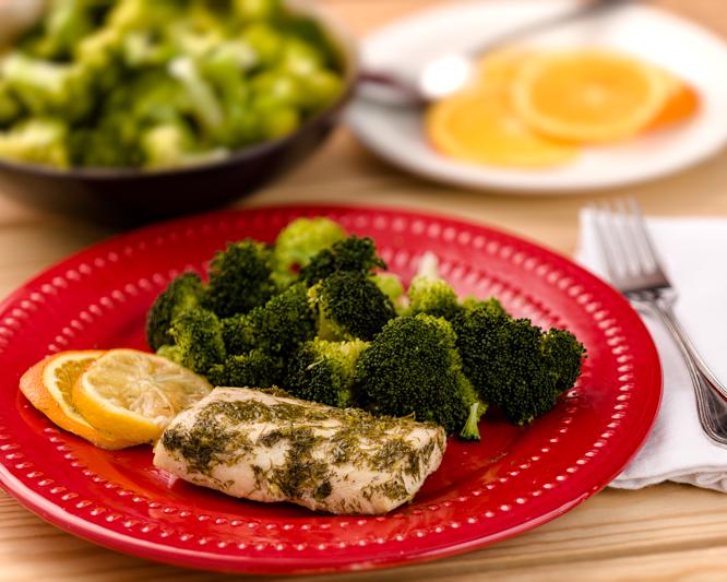 Citrus Mahi-Mahi Packet with Broccoli