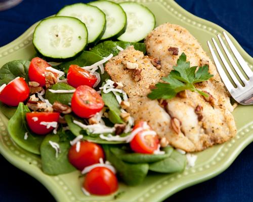 Crisp Pecan Tilapia