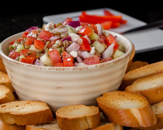 Lentil Bruschetta