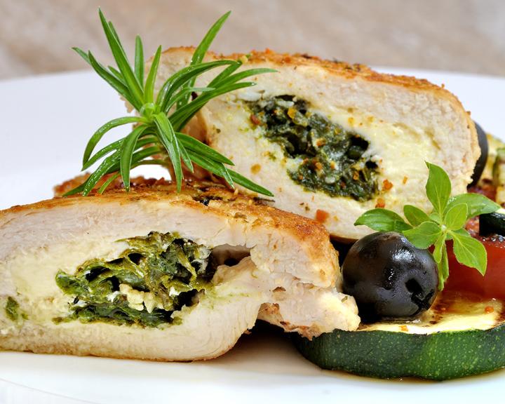 Mediterranean Stuffed Chicken and Vegetable Ragout