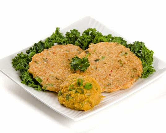 Millet Pancakes with Lentil Puree
