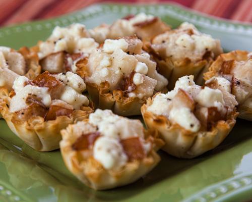 Mini Pear and Goat Cheese Tarts