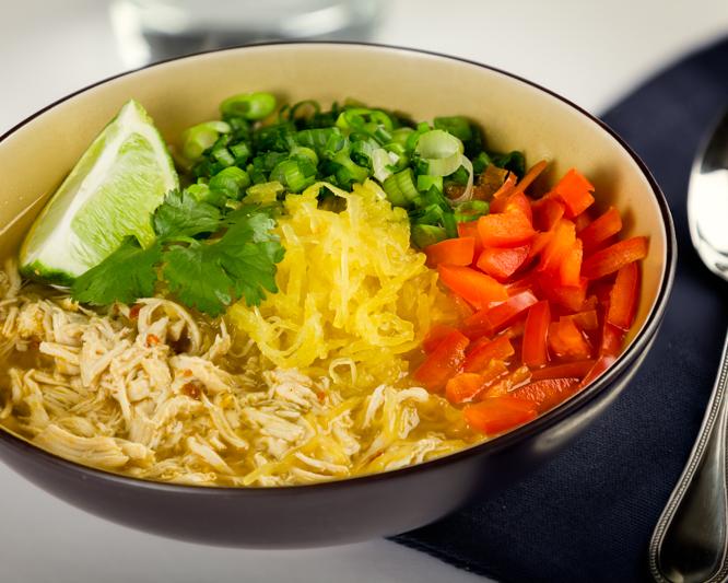 Spaghetti Squash "Ramen" Noodle Bowl