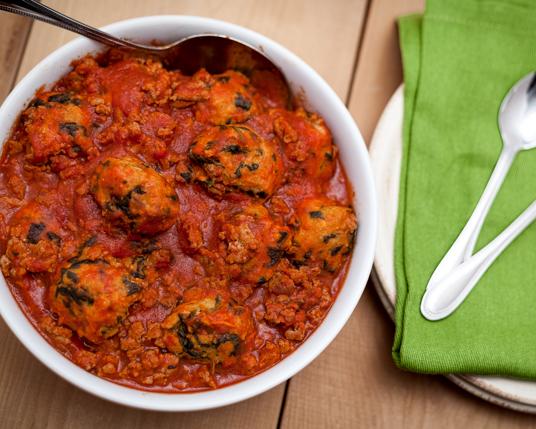 Sweet Potato and Spinach Dumplings