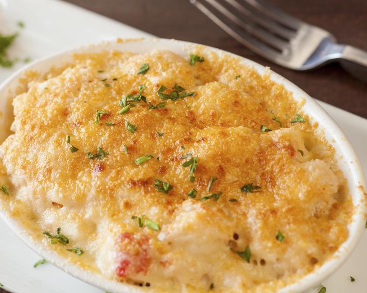 Cauliflower "Mac" and Cheese with Lobster