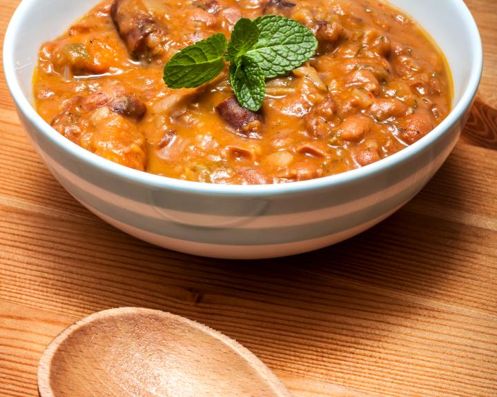 Sausage, Bean and Quinoa Soup