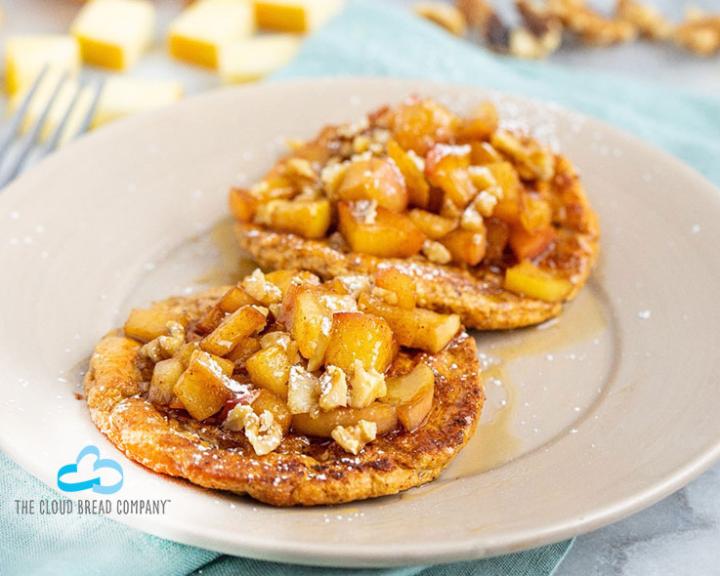 Apple Walnut French Toast (Cloud Bread)