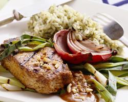 Cranberry Pork Roast over Noodles