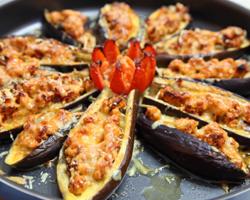 Grilled Cheesy Eggplant