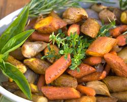 Roasted Potatoes, Carrots and Parsnips