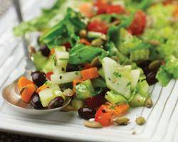 Chopped Salad with Cilantro Lime Dressing