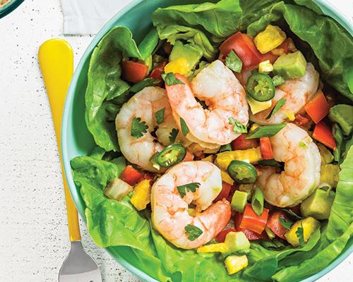 Shrimp and Avocado Taco Bowls