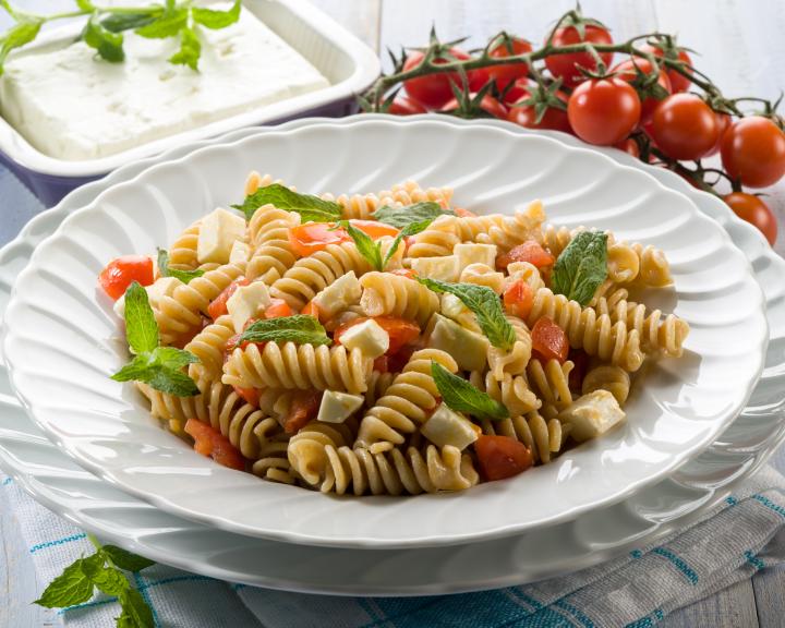 Edamame and Pasta with Feta