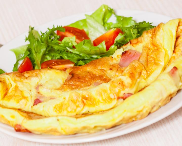 Sweet Onion Frittata with Ham