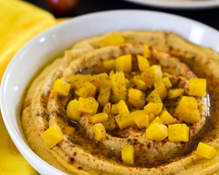 Curried Roasted Beet Hummus