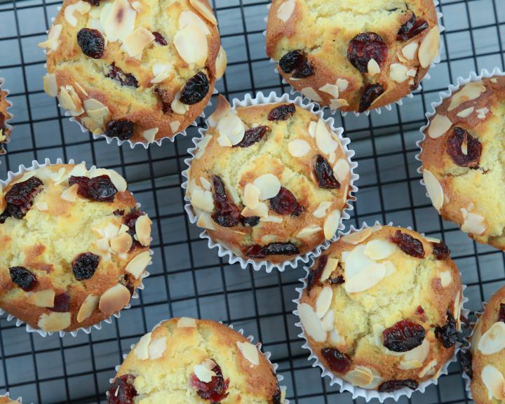 Cranberry Almond Muffins