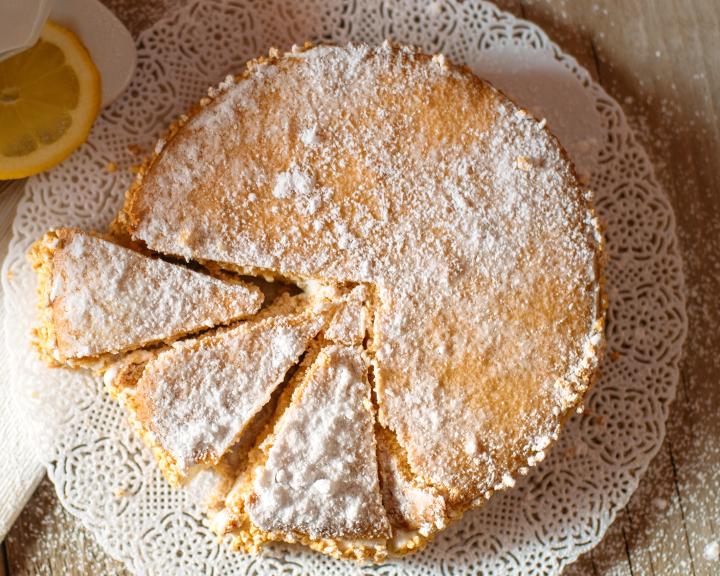 Pear, Ricotta and Pine Nut Cake