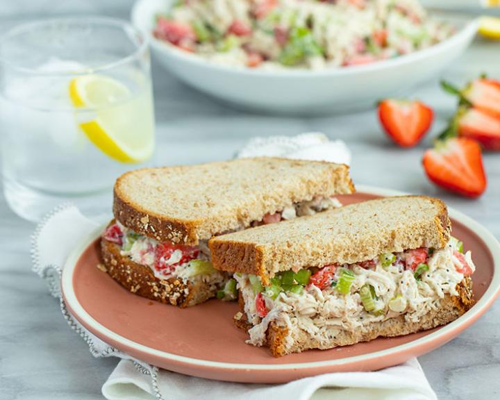 Strawberry Chicken Salad Sandwich