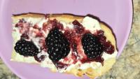 Blackberry crustini