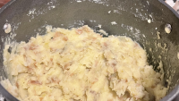 Left the potato peel on, hardly tasted it 