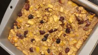 Apple, dates, & cranberry bake!